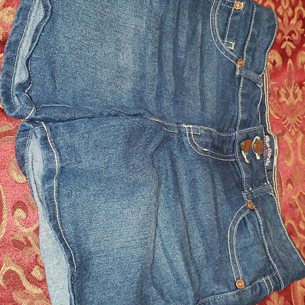 Dark denim shorts